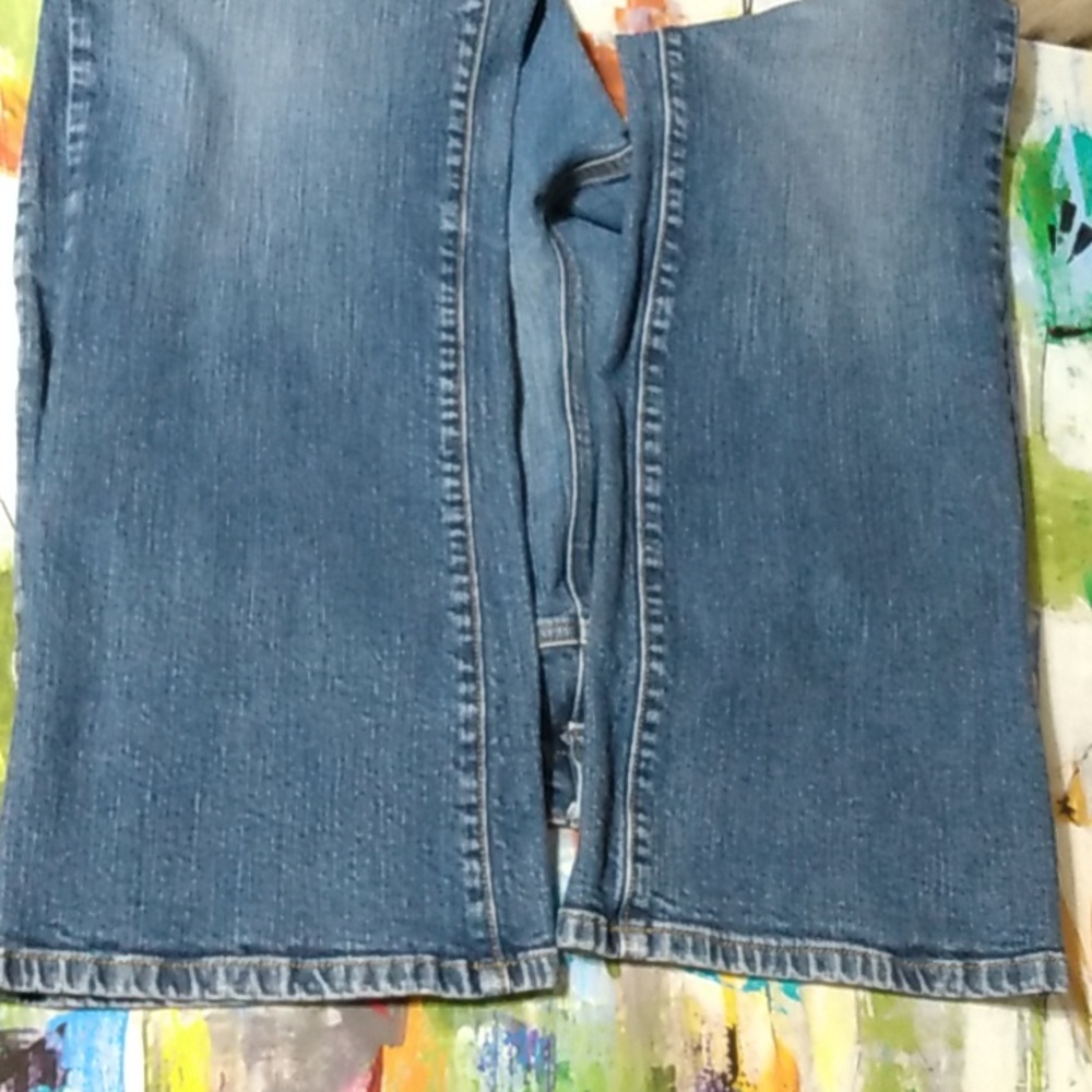 Lands End Classic Boot Five Pocket Jeans - Picture 4 of 12